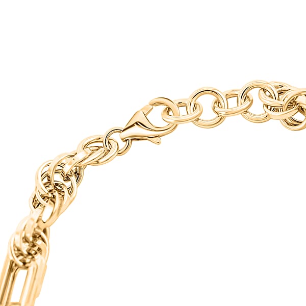 Italian 10K Yellow Gold Figaro Twist Bracelet (7.50 In) 5.10 Grams