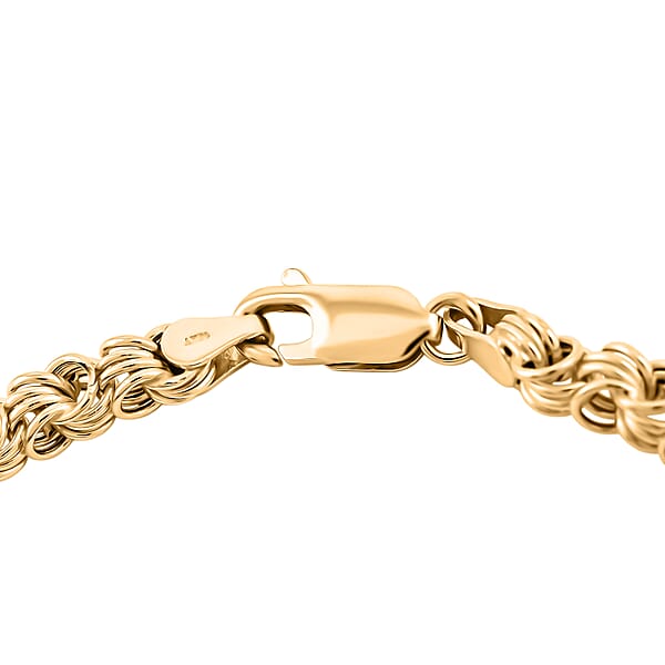 Italian Byzantine Links Chain Bracelet In 10K Yellow Gold (7.50 In) 4.60 Grams