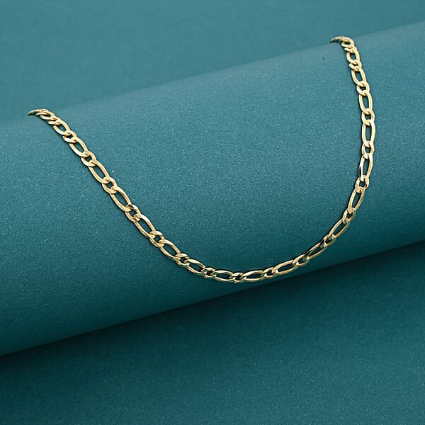 Italian Cuban Link Chain Necklace In 14K Yellow Gold Over Sterling Silver 5.70 Grams 24 Inches
