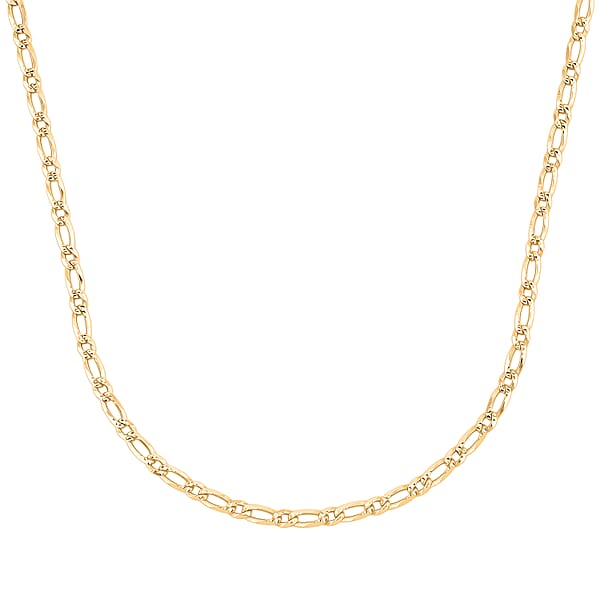 Italian Cuban Link Chain Necklace In 14K Yellow Gold Over Sterling Silver 5.70 Grams 24 Inches