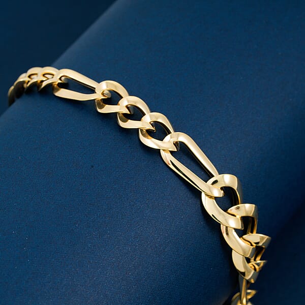Italian Ponte Vecchio Grumetta Chain Bracelet In 10K Yellow Gold (7.50 In) 3.1 Grams
