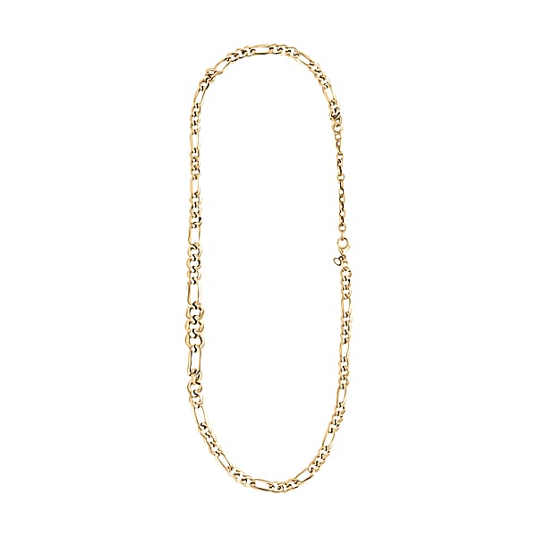 Italian Ponte Vecchio Grumetta Chain Necklace In 10K Yellow Gold 5.90 Grams 18-20 Inches
