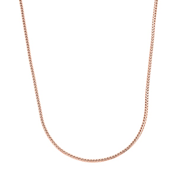 Italian Rope Chain Necklace In 14K Rose Gold Over Sterling Silver 8.96 Grams 20 Inches