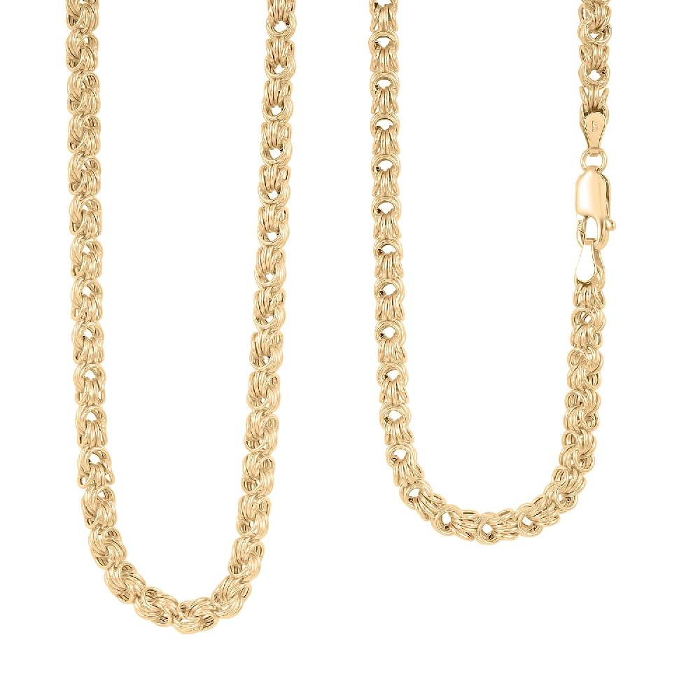 Italian Rosetta Scalare Chain Necklace in 10K Yellow Gold 12.33 Grams 20 Inches