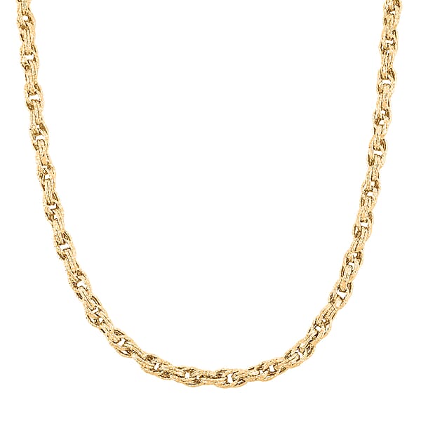JCK Hunter’s Pick Italian 10K Yellow Gold DC Spirali Oro Prezioso Torchon Necklace 18-20 Inches 9.6 Grams
