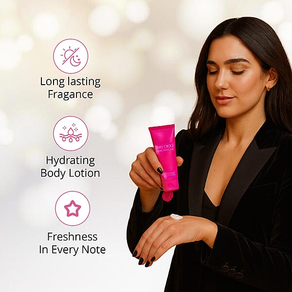 JIMMY CHOO Rose Passion 2pc Edp Spray And Body Lotion