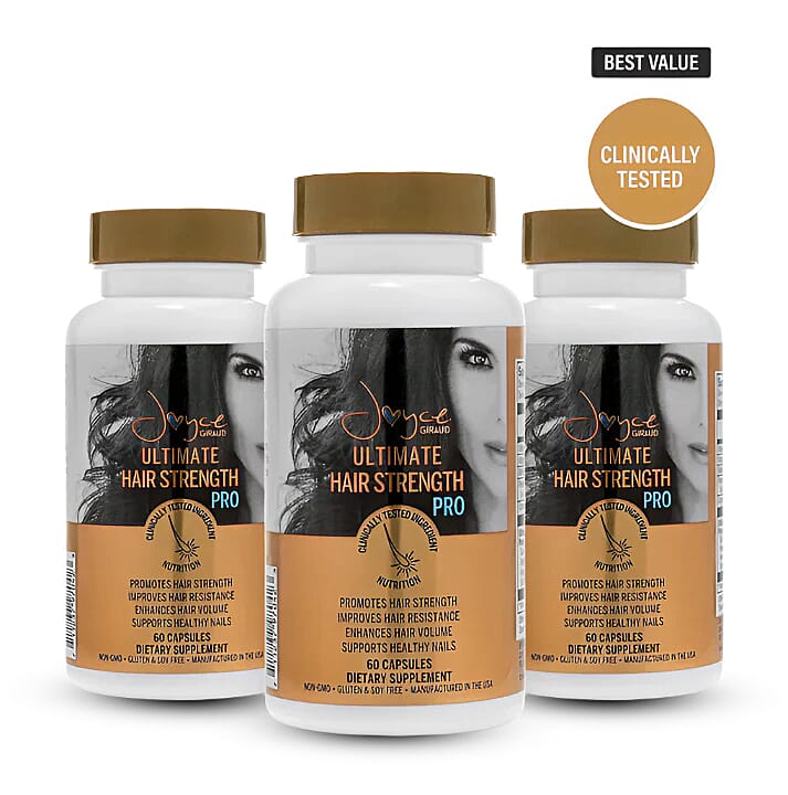 Joyce Giraud Ultimate Hair Strength Pro Dietary Supplement (90 Days Supply 180 Capsules)