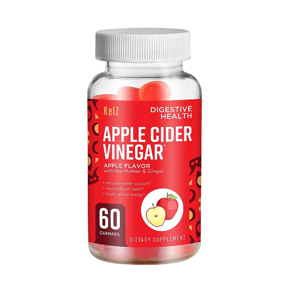 Kelz Apple Cider Vinegar Digestive Health Supplement (Mother & Ginger Extract) 60 Gummies