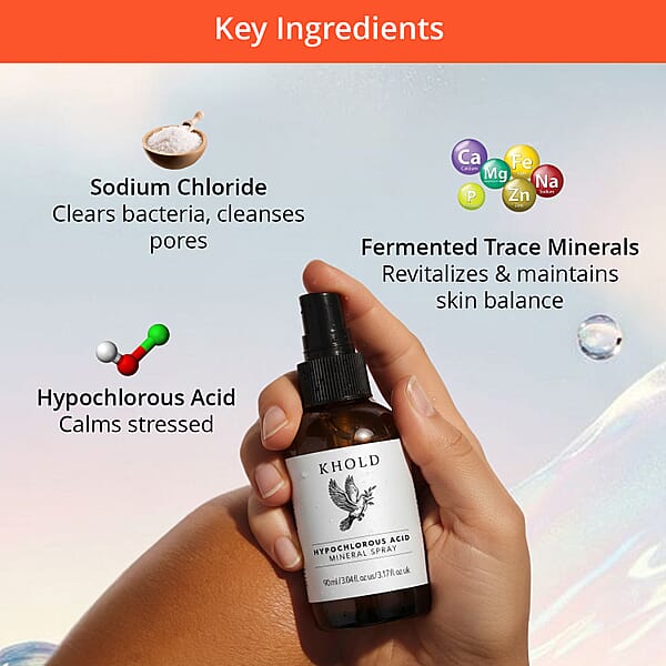 KHOLD Hypochlorous Acid Mineral Spray (3.17oz)