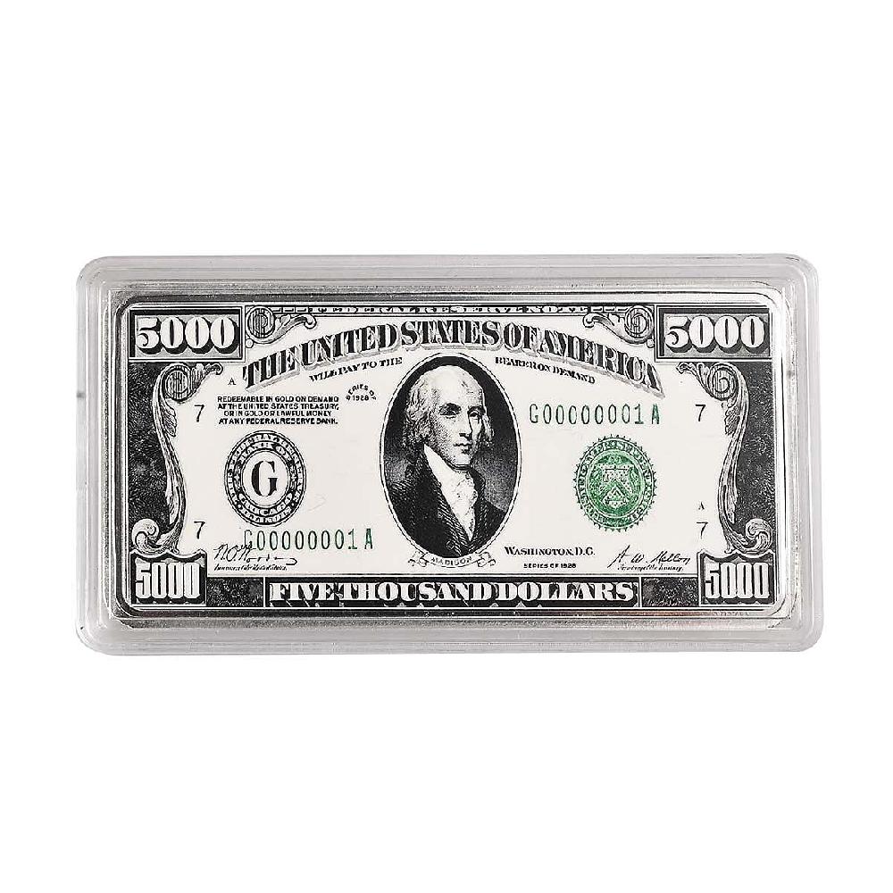 Kundan 999.9 Fine Silver Currency Bullion Bar 50 Grams