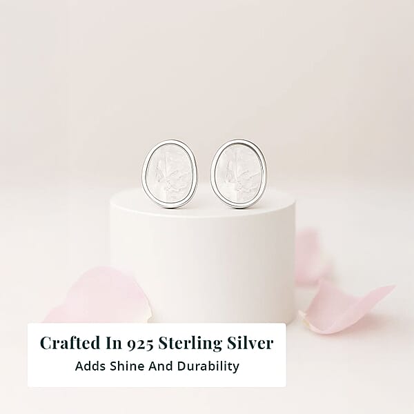 Lab Grown Polki Diamond 0.50 Ctw Stud Earrings In Sterling Silver