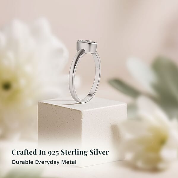 Lab Grown Polki Diamond Ring In Sterling Silver 0.25 Ctw