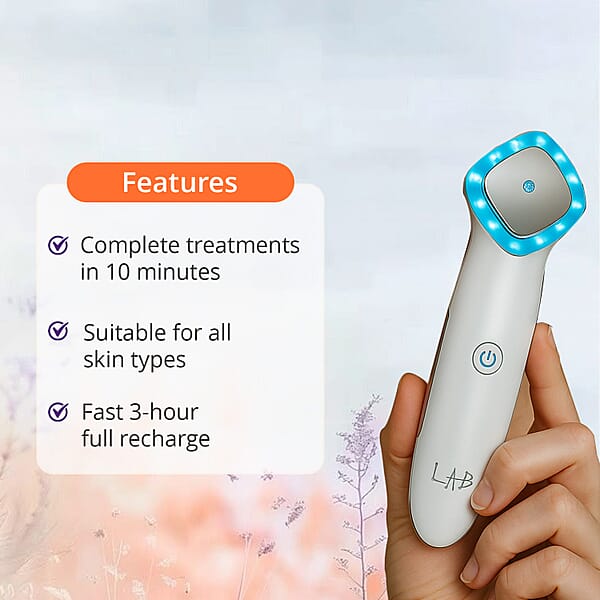 LAB Iontopheresis EMS LED Galvanic & Micro Current Thermal Therapy Device With Conductive Cartridges (Lifetime Warranty)
