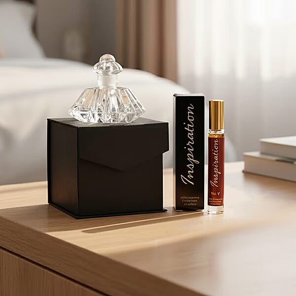 Limited Edition Clinical Results Crystal Decanter & The Lab Direct Inspiration No. V (Inspired By Chanel No. 5) 2 Pc Set (Ships In 5-7 Days)