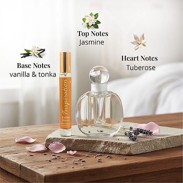 Limited Edition Clinical Results Crystal Decanter & The Lab Direct Inspiration Golden Bloom(inspired By J'Adore Dior) 2pc Set (Ships In 5-7 Days)
