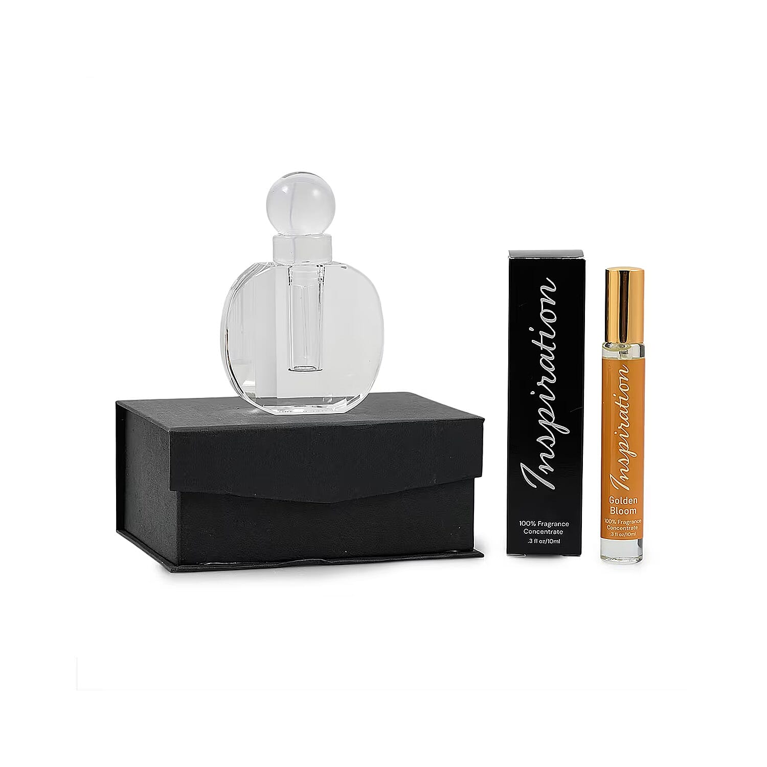 Limited Edition Clinical Results Crystal Decanter & The Lab Direct Inspiration Golden Bloom(inspired by J'Adore Dior) 2pc set (Ships in 5-7 Days)
