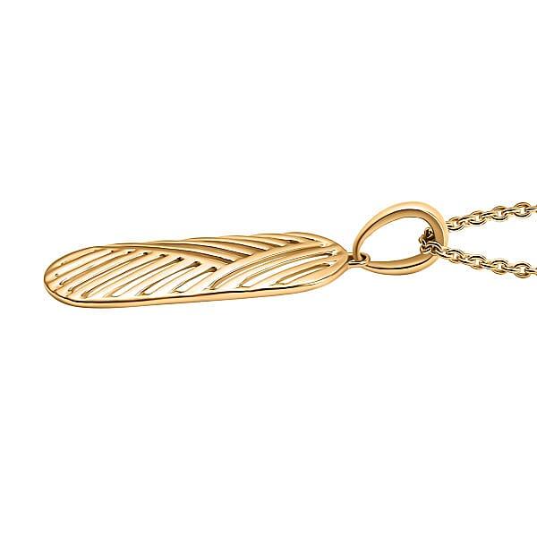 Linear Geometry Pendant Necklace In 10K Yellow Gold 2.85 Grams 20 Inches