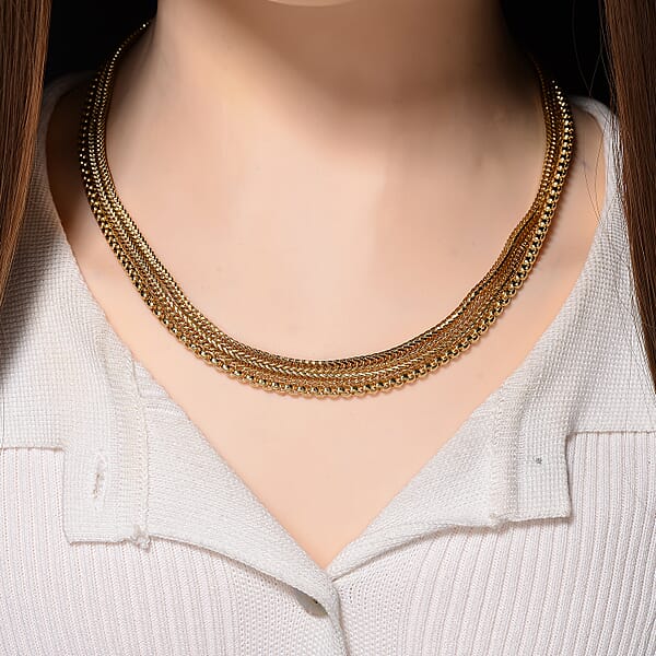 Link Chain Necklace In Goldtone 20-22 Inches