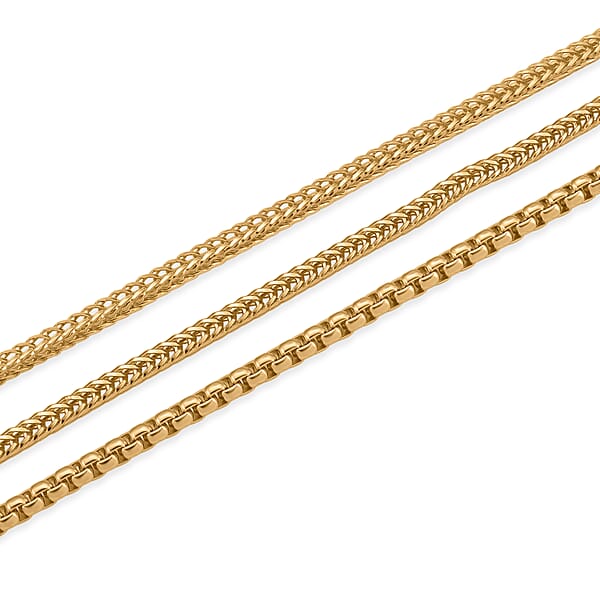 Link Chain Necklace In Goldtone 20-22 Inches