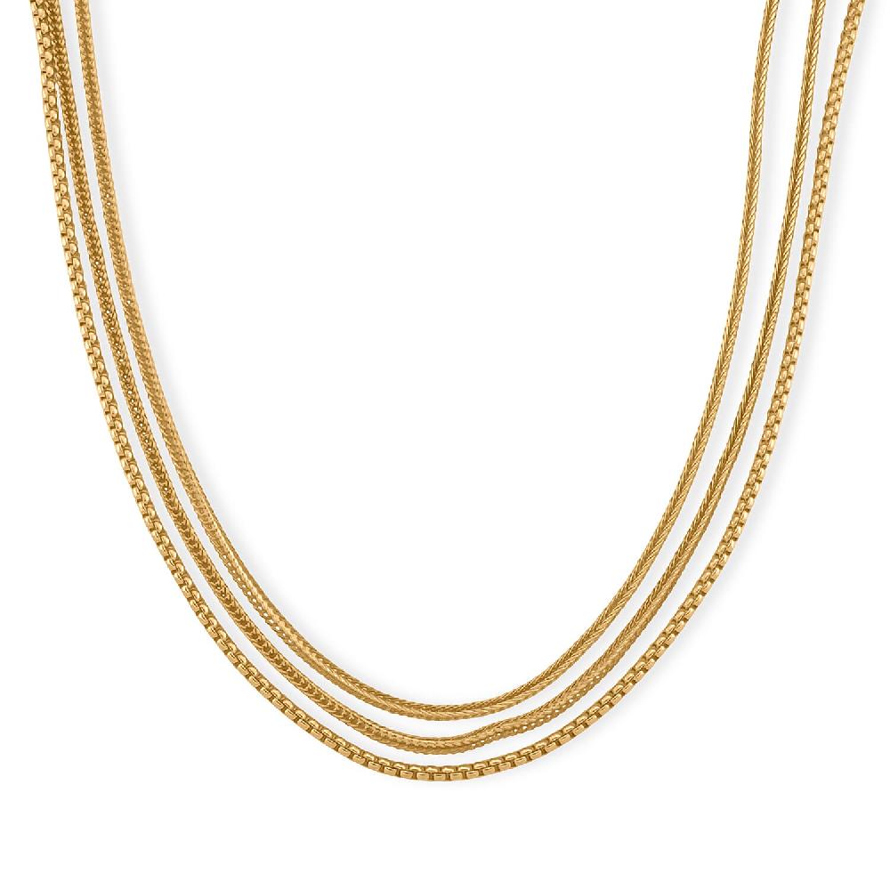 Link Chain Necklace in Goldtone 20-22 Inches
