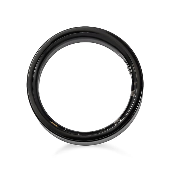 Livemore Multifunctional V1 Smart Ring In ION Plated Black Stainless Steel