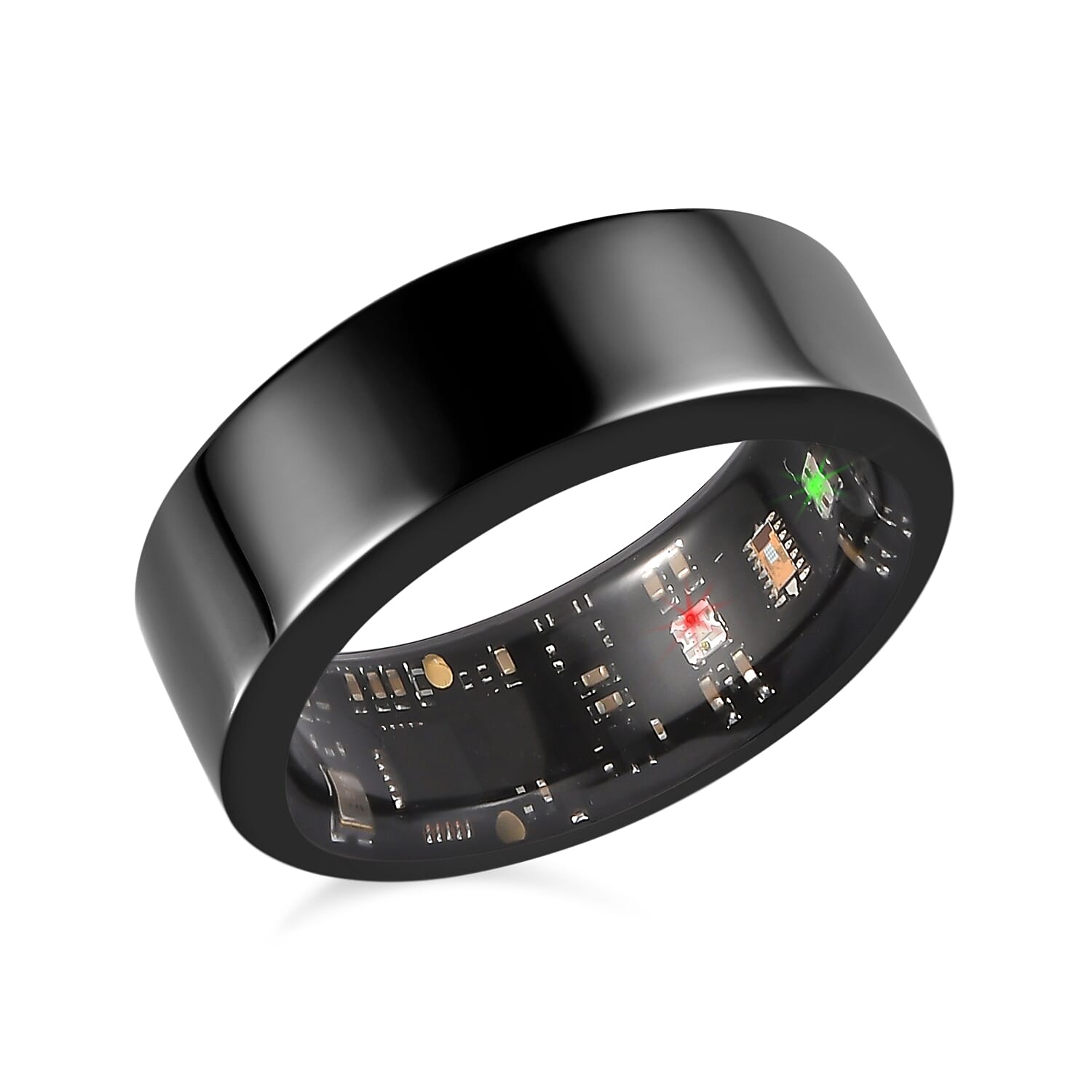 Livemore Multifunctional V1 Smart Ring in ION Plated Black Stainless Steel