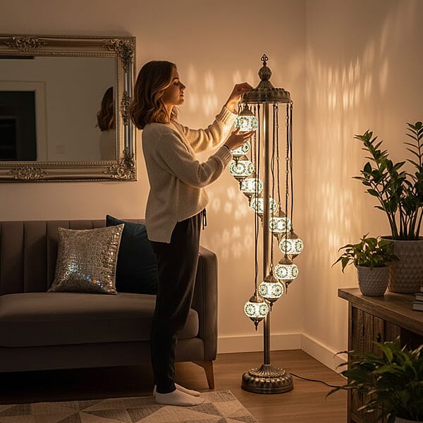 Livmore 11 Heads Turkish Lamp With Plug (including E12 Bulb) (100V 60W)
