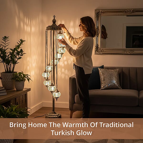 Livmore 11 Heads Turkish Lamp With Plug (including E12 Bulb) (100V 60W)