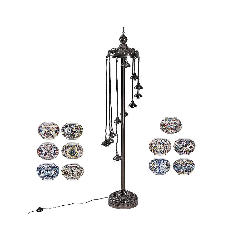 Livmore 11 Heads Turkish Lamp with Plug (including E12 Bulb) (100V 60W)