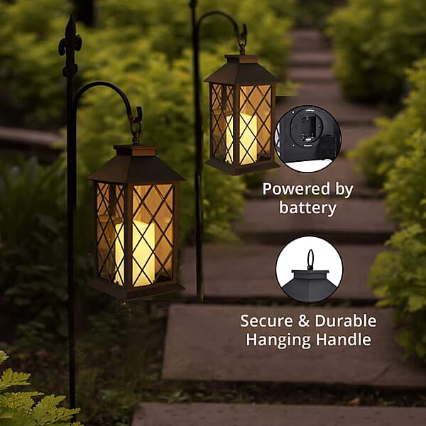 Livmore Black Compact LED Lantern (3x1.5V AAA Batteries Not Included)