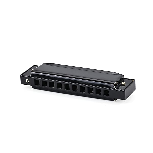 Livmore Black Harmonica With Aluminum Shell