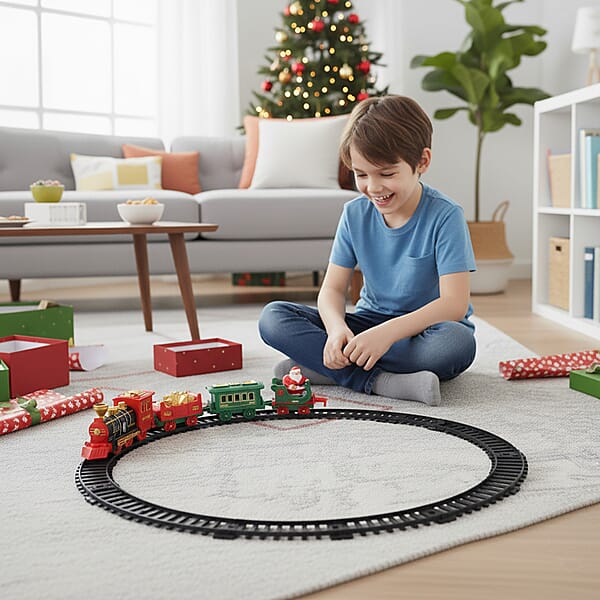 Livmore Christmas Edition Track Train Set Toy