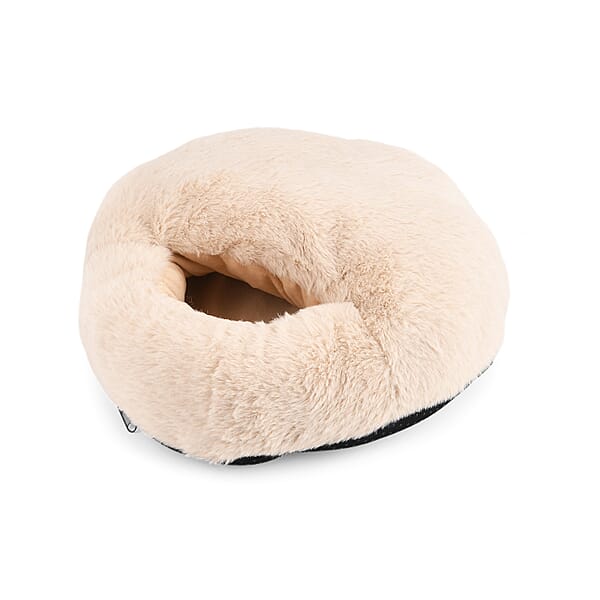 Livmore Cream Heated Plush Foot Massage Warmer