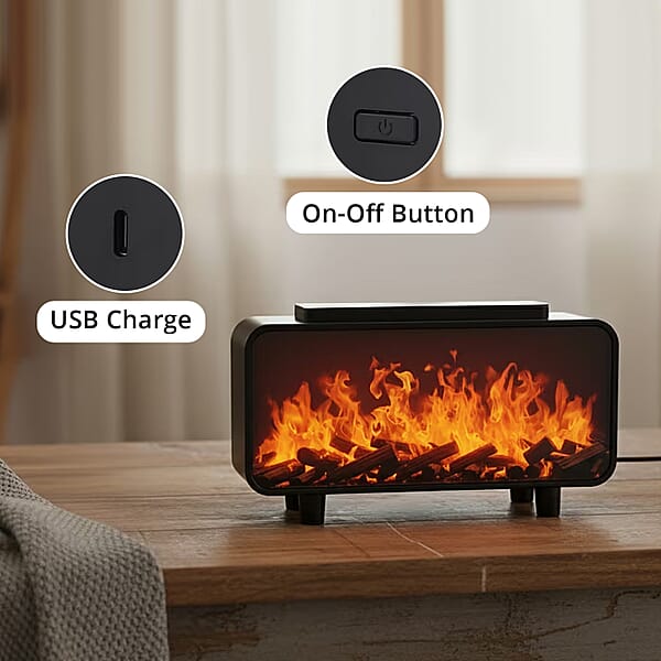Livmore Fireplace Humidifier With 7 Essential Oil (5V 2A 5W)