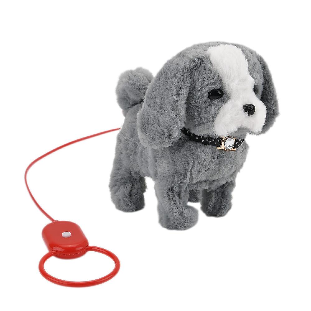 Livmore Gray Electronic Remote Control Plush Dog