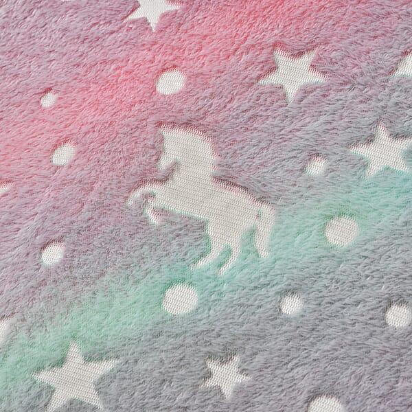 Livmore Multi Color Horse Pattern Glow-in-The-Dark Carpet