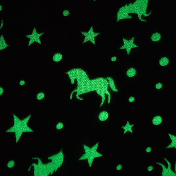 Livmore Multi Color Horse Pattern Glow-in-The-Dark Carpet