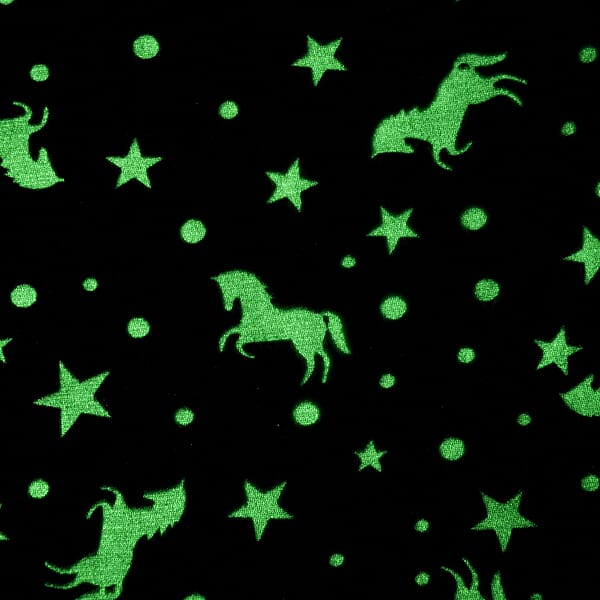 Livmore Multi Color Horse Star Glow In The Dark Blanket