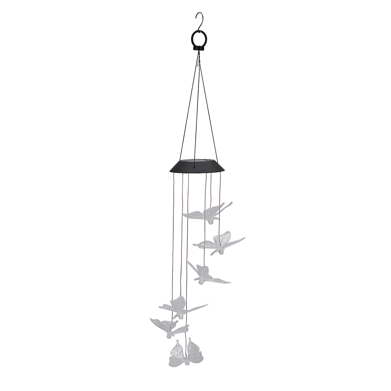 Livmore Multicolor Slow Flashing LED Solar Wind Chime (1.2V/AA 600mAh Ni-MH)