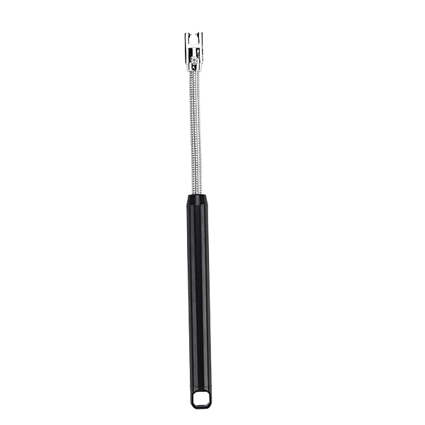 Livmore Rechargeable Flameless Stainless Steel Electric Lighter - Black