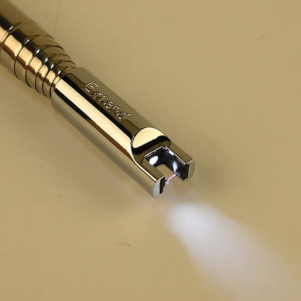 Livmore Rechargeable Flameless Stainless Steel Electric Lighter - Silver