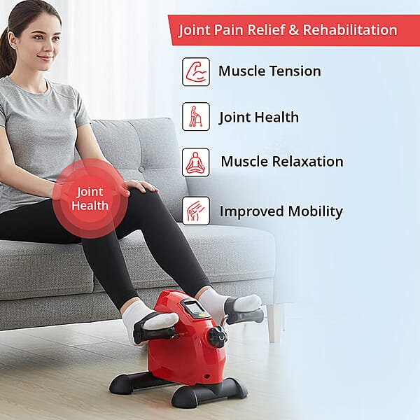 Livmore Red Under Desk Bike Pedal Exercising Machine