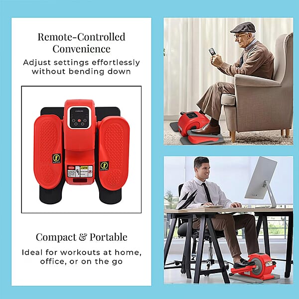Livmore Red Under Desk Electric Stepper With LCD Display & Remote