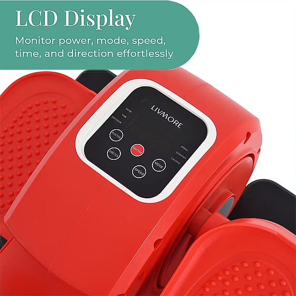 Livmore Red Under Desk Electric Stepper With LCD Display & Remote