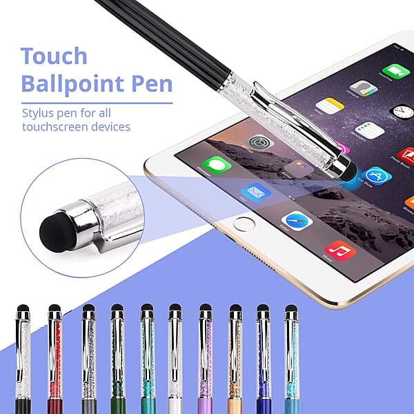 Livmore Set Of 10 Multi Color 2 In 1 Ball Point Pen