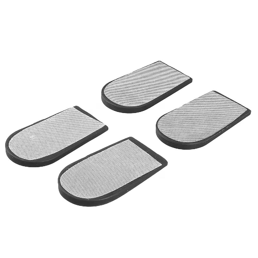 Livmore Set of 2 Black Polymer and Shungite Infused Dotted Gel Heel Pad