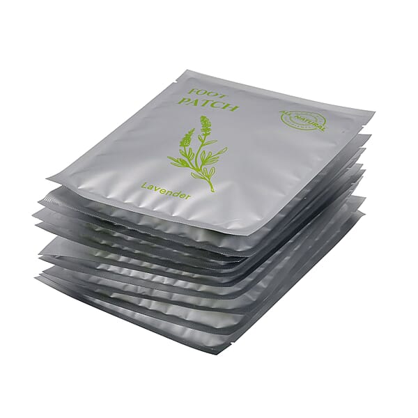 Livmore Set Of 20 Detox Foot Patches - 10 Pcs Lavender And 10 Pcs Rose Foot Pads