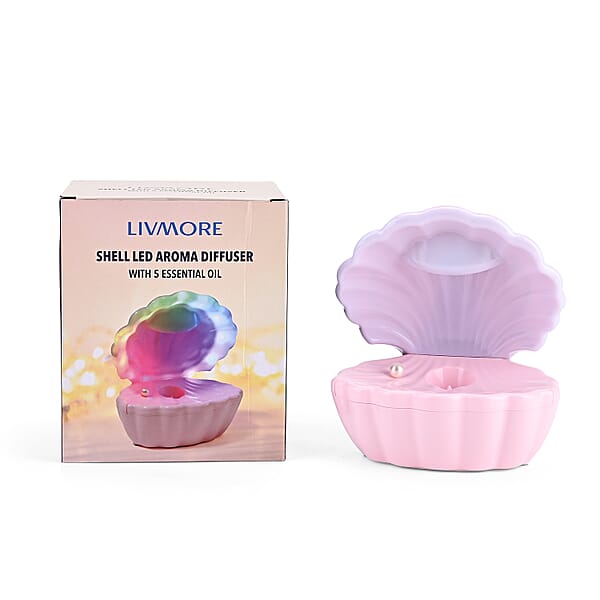Livmore Shell Humidifier With 5 Essential Oils