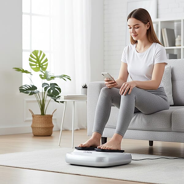 Livmore Silver Color Seated Walking Machine With Remote Control