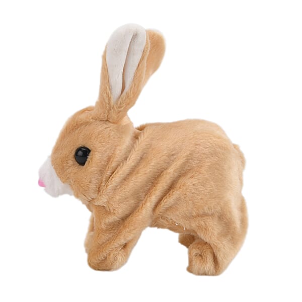 Livmore Tan Walking Plus Rabbit Toy (2xAA Battery Not Included)